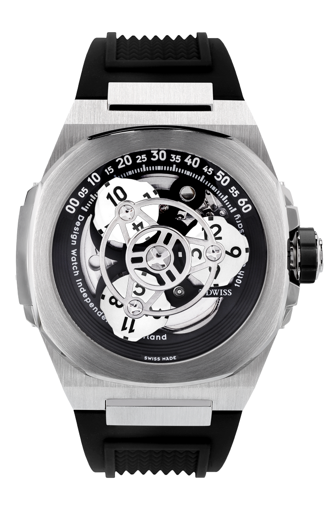 DWISS M3S automatics Swiss made watch with wandering hours display