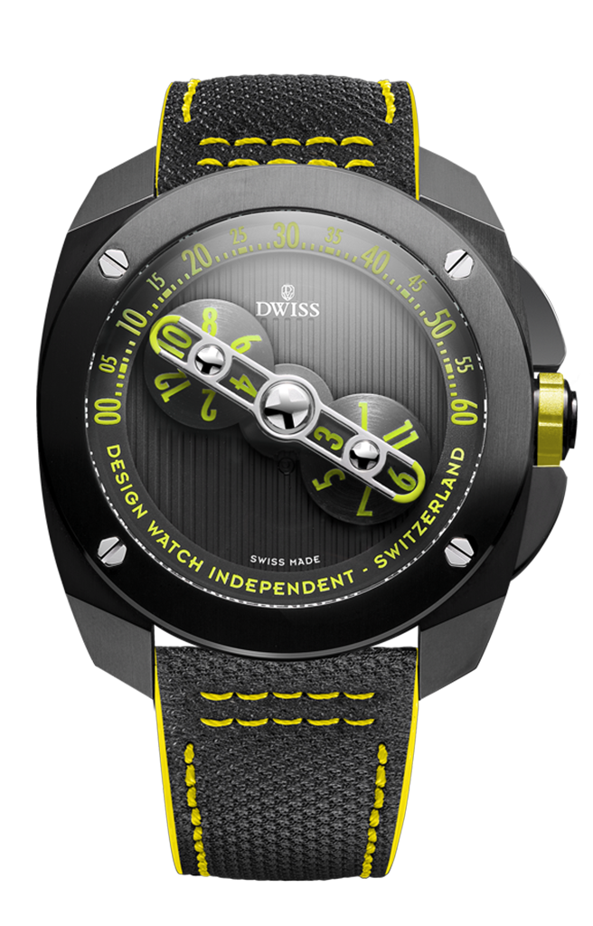 RW1-BY- Swiss made Automatic watch with wandering hours w/ Strap