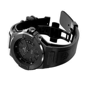 DWISS M1 All Black - Limited Edition, Design Awarded Luxury Swiss Made Watches With Innovative Time Reading Systems