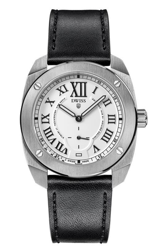 RC1-SW-Mechanical w/ Strap with DWISS hand wound mechanical swiss made watch using Peseux 7001