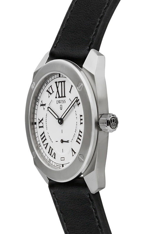 RC1-SW-Mechanical w/ Strap with DWISS hand wound mechanical swiss made watch using Peseux 7001