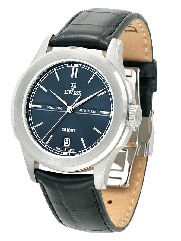DWISS CBMM / Niobium Limited Edition and design awarded Luxury Swiss Made Watches With Innovative Time Reading Systems