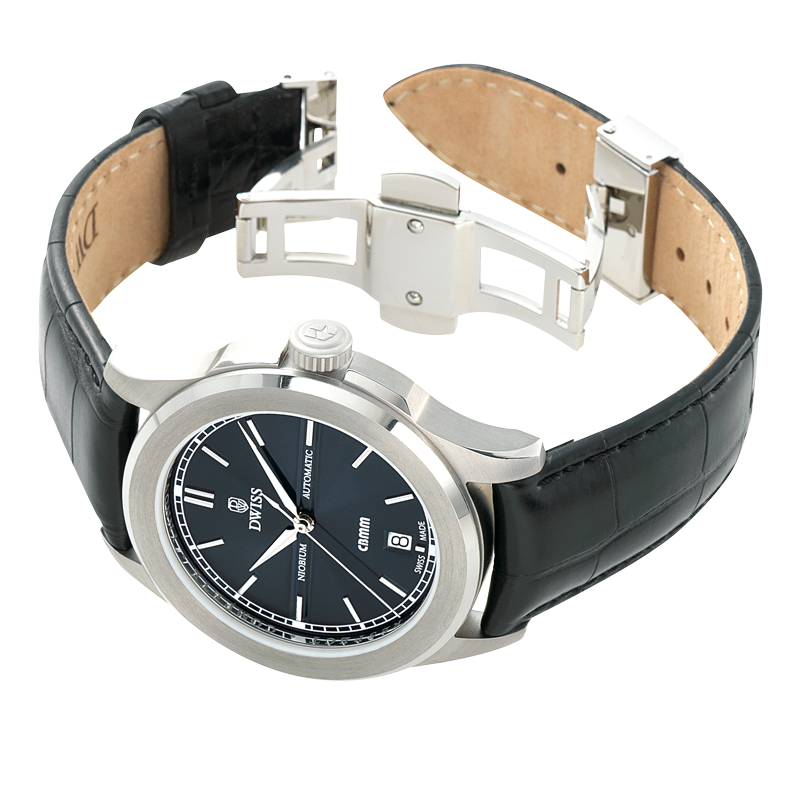 DWISS CBMM / Niobium Limited Edition and design awarded Luxury Swiss Made Watches With Innovative Time Reading Systems