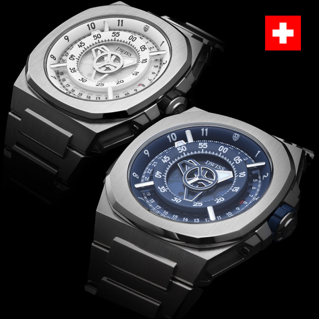 DWISS M3 displaced hours - automatic Swiss made