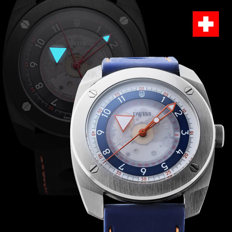 DWISS R2 displaced hours - automatic Swiss made