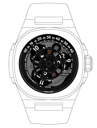 · Wandering hours display· Multi-layered dial· Super-LumiNova BG-W9· Double domed Sapphire crystal