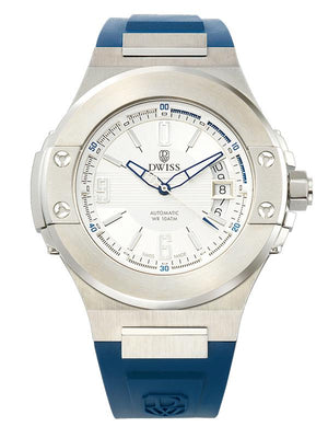 DWISS M1 Blue - Limited Edition, Design Awarded Luxury Swiss Made Watches With Innovative Time Reading Systems