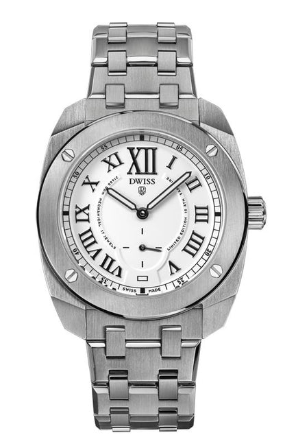 RC1-SW-Mechanical w/ bracelet with DWISS hand wound mechanical swiss made watch using Peseux 7001