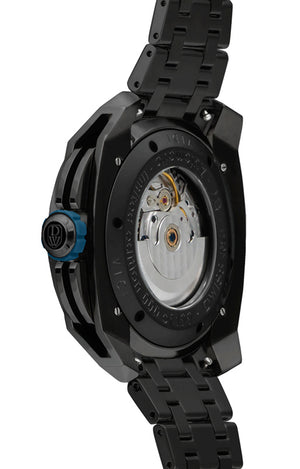 DWISS RS1-BL-Automatic w/ bracelet - Limited Edition, Design Awarded Luxury Swiss Made Watches With Innovative Time Reading Systems