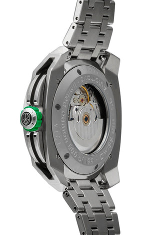 RS1-SG-Automatic w/ bracelet- design awarded automatic swiss made watch with DWISS signature time display