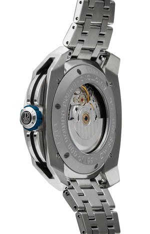 RS1-SL-Automatic w/ bracelet- design awarded automatic swiss made watch with DWISS signature time display