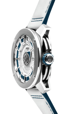 RS1-SL-Automatic w/ Strap- design awarded automatic swiss made watch with DWISS signature time display