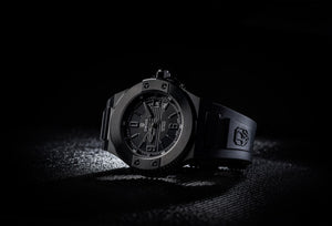  DWISS M1 All Black Limited Edition and design awarded Luxury Swiss Made Watches With Innovative Time Reading Systems 