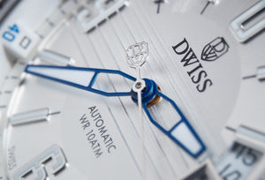  DWISS M1 Blue Limited Edition and design awarded Luxury Swiss Made Watches With Innovative Time Reading Systems 