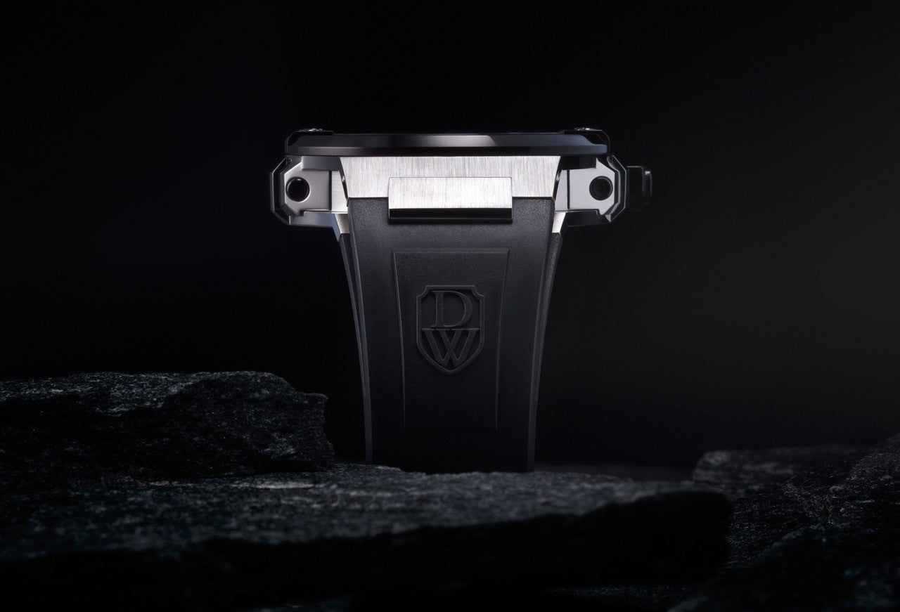  DWISS M1 Silver Black Limited Edition and design awarded Luxury Swiss Made Watches With Innovative Time Reading Systems 